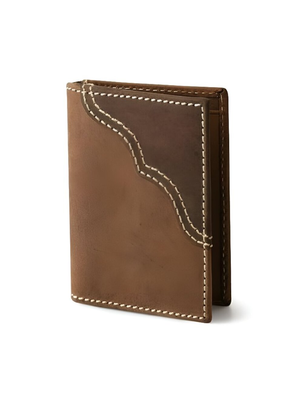 Men's Bifold Wallet with Money Clip & ID Window, Genuine Leather